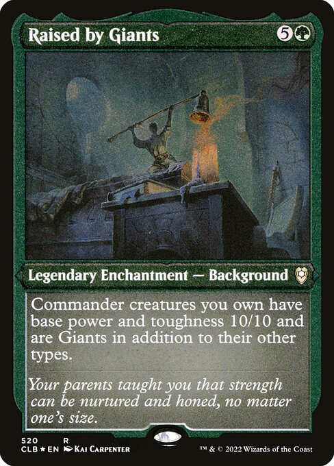 MTG Raised by Giants CLB 520 Foil Etched Frame Etched