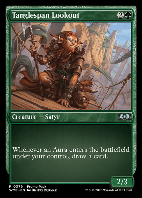 MTG Tanglespan Lookout WOE 379 Promo Pack Foil