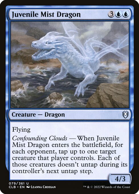 MTG Juvenile Mist Dragon CLB 079 Regular Foil