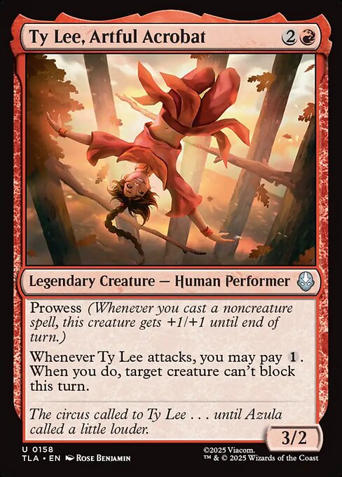 MTG Ty Lee, Artful Acrobat TLA 158 Regular Foil