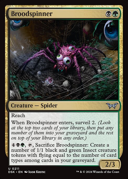 MTG Broodspinner DSK 211 Regular Foil