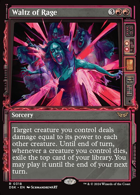 MTG Waltz of Rage DSK 318 Paranormal Frame Nonfoil