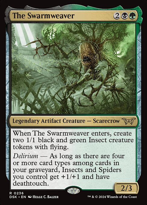 MTG The Swarmweaver DSK 236 Regular Foil