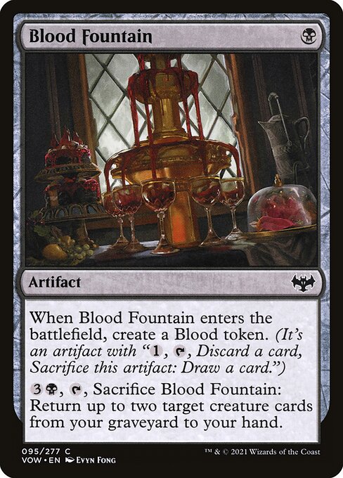 MTG Blood Fountain VOW 095 Standard Foil front