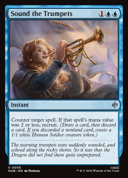 MTG Sound the Trumpets HOB 055 Regular Nonfoil