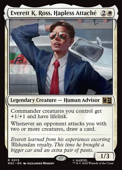 MTG Everett K. Ross, Hapless Attaché MSC 013 Regular Nonfoil