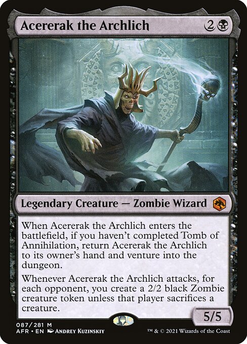MTG Acererak the Archlich AFR 087 Regular Nonfoil