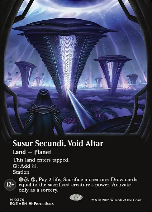 MTG Susur Secundi, Void Altar EOE 379 Borderless Viewport Galaxy Foil