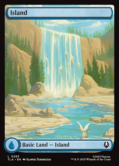 MTG Island TLA 293 Full Art Avatar's Journey Land Nonfoil