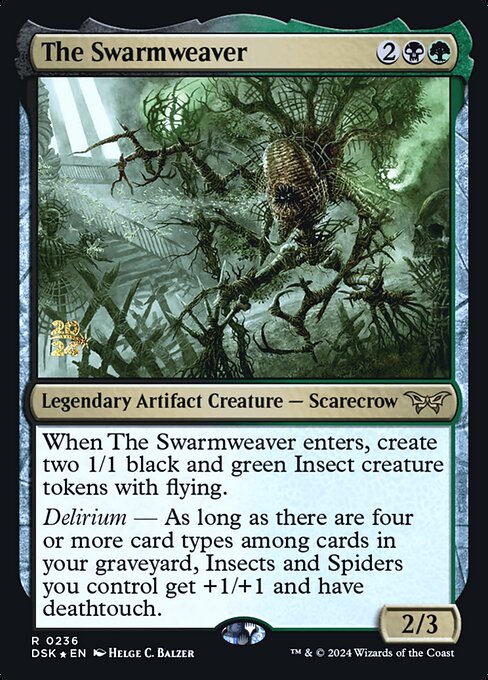 MTG The Swarmweaver PDSK 236s Prerelease Foil