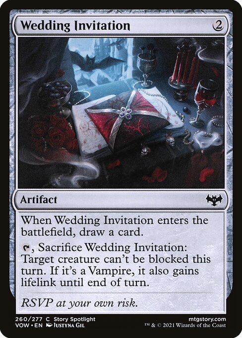 MTG Wedding Invitation VOW 260 Standard Nonfoil front