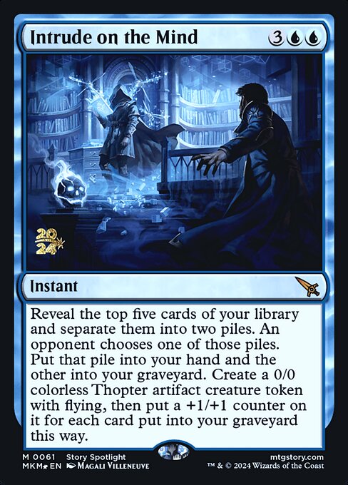 MTG Intrude on the Mind PMKM 061s Prerelease Foil