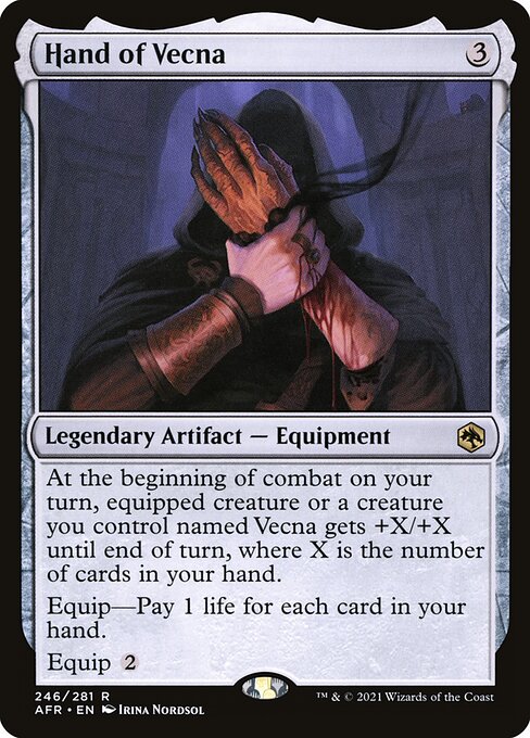MTG Hand of Vecna AFR 246 Regular Foil