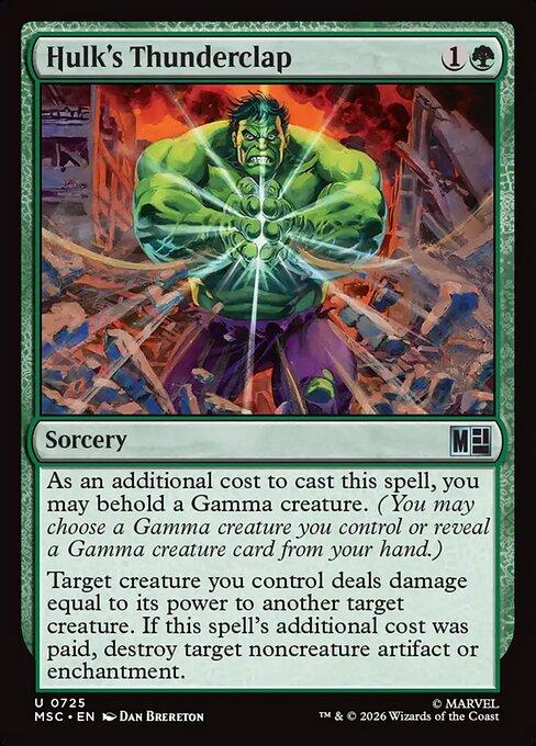 MTG Hulk's Thunderclap MSC 725 Regular Nonfoil