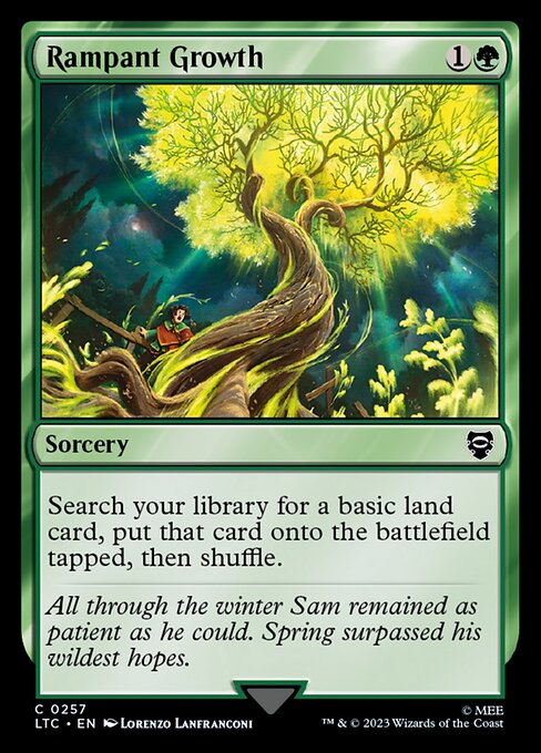 MTG Rampant Growth LTC 257 Alternate Art Nonfoil