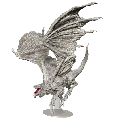 D&D Icons of the Realms Miniatures White Adult Dragon Premium Figure