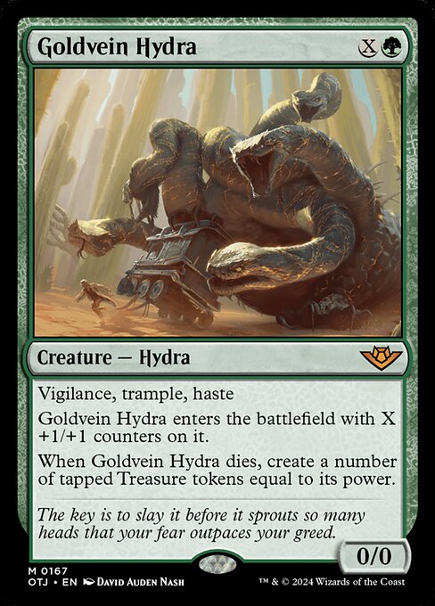 MTG Goldvein Hydra OTJ 167 Regular Foil