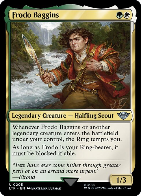 MTG Frodo Baggins LTR 205 Regular Foil