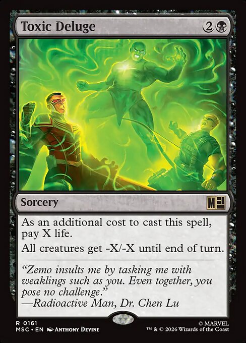 MTG Toxic Deluge MSC 161 Regular Nonfoil