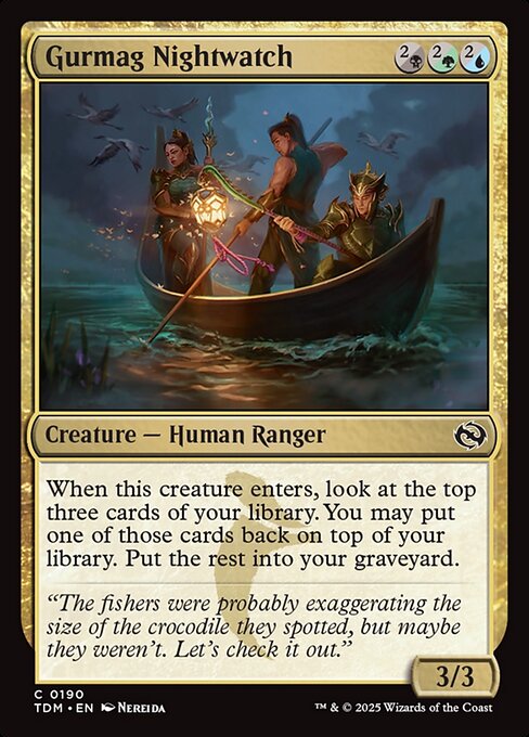 MTG Gurmag Nightwatch TDM 190 Regular Nonfoil