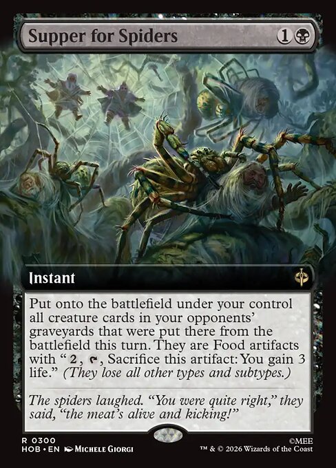 MTG Supper for Spiders HOB 300 Alternate Art Foil