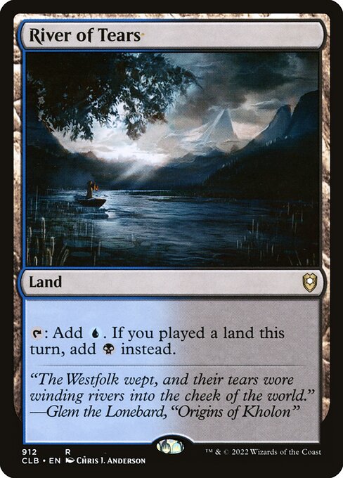 MTG River of Tears CLB 912 Commander Deck Nonfoil