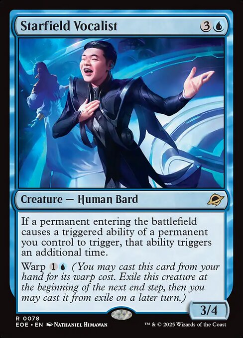 MTG Starfield Vocalist EOE 078 Regular Foil