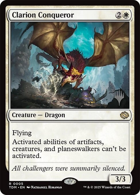 MTG Clarion Conqueror PTDM 005p Promo Pack Nonfoil