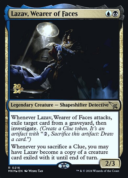MTG Lazav, Wearer of Faces PMKM 216s Prerelease Foil