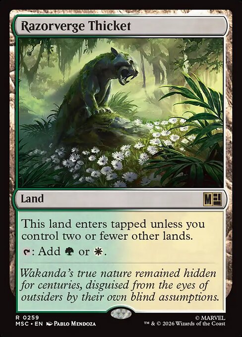 MTG Razorverge Thicket MSC 259 Regular Surge Foil