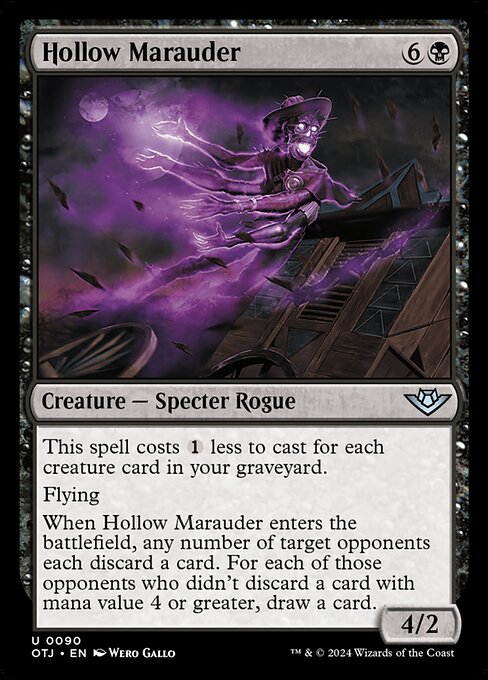 MTG Hollow Marauder OTJ 090 Regular Foil
