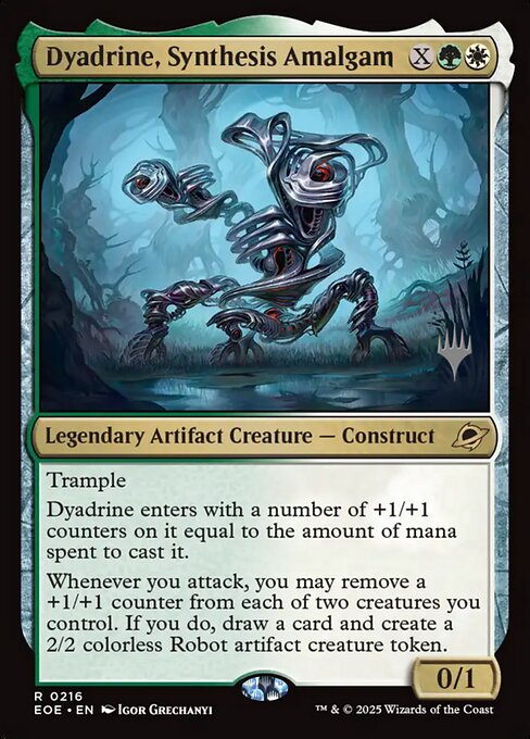 MTG Dyadrine, Synthesis Amalgam PEOE 216p Promo Pack Nonfoil