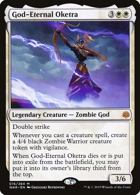 MTG God-Eternal Oketra WAR 016 Standard Foil front