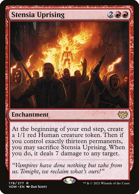 MTG Stensia Uprising VOW 178 Standard Foil front