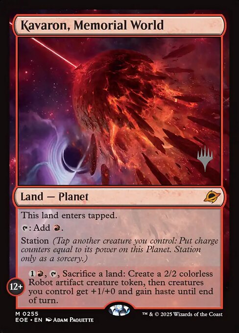 MTG Kavaron, Memorial World PEOE 255p Promo Pack Foil