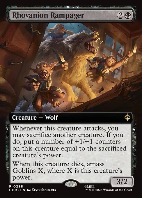 MTG Rhovanion Rampager HOB 298 Alternate Art Nonfoil