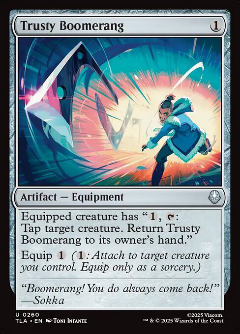 MTG Trusty Boomerang TLA 260 Regular Nonfoil