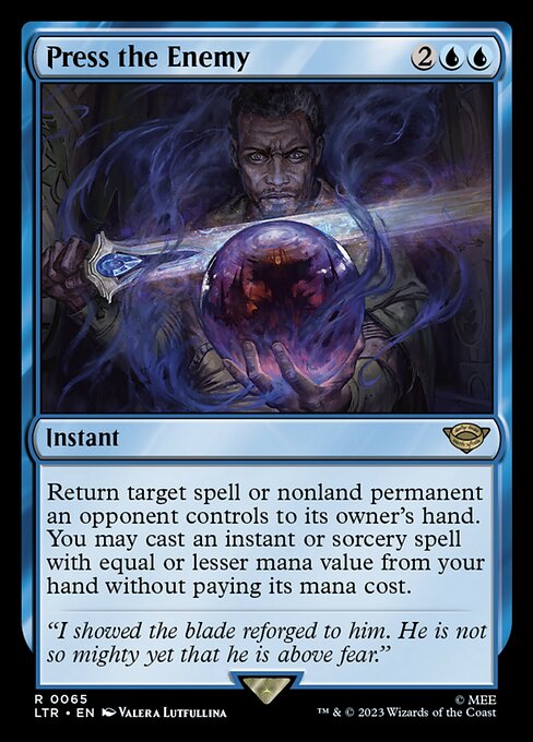 MTG Press the Enemy LTR 065 Regular Nonfoil