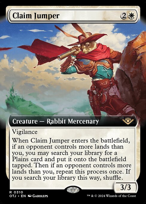 MTG Claim Jumper OTJ 310 Extended Art Foil