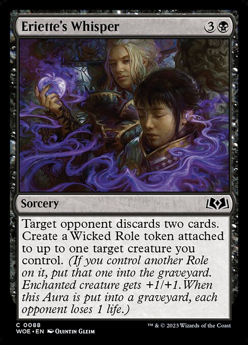 MTG Eriette's Whisper WOE 088 Regular Foil