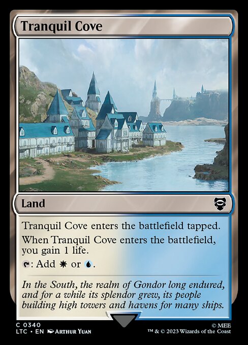MTG Tranquil Cove LTC 340 Alternate Art Nonfoil