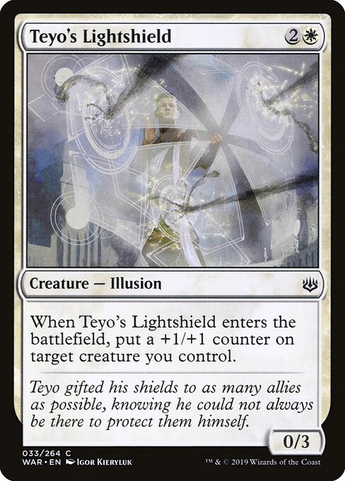 MTG Teyo's Lightshield WAR 033 Standard Nonfoil front