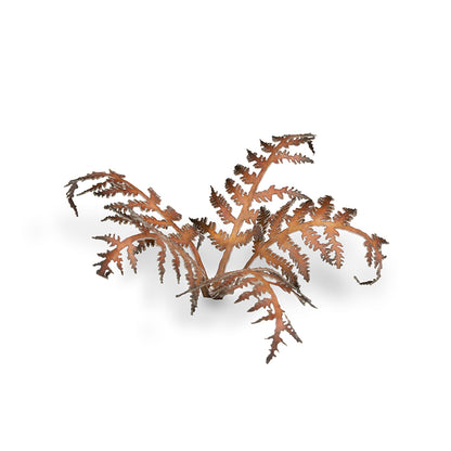 Close-up of an assembled Dry Bracken laser-cut plant showing realistic leaf shape, colour and fine cut details.