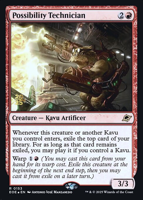 MTG Possibility Technician PEOE 153s Prerelease Foil