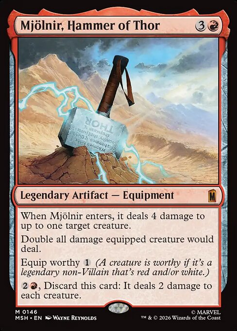 MTG Mjölnir, Hammer of Thor MSH 146 Regular Nonfoil