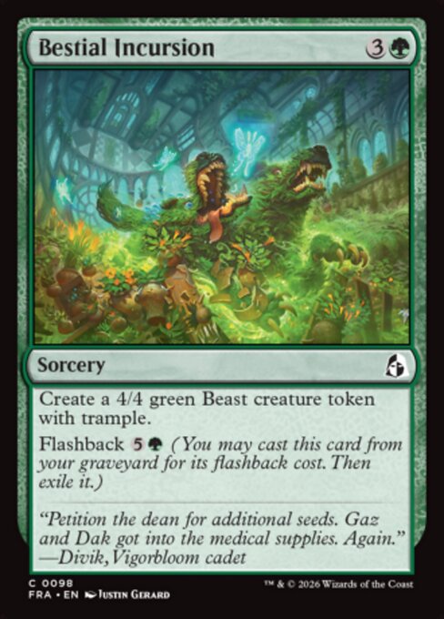 MTG Bestial Incursion FRA 098 Standard Nonfoil front