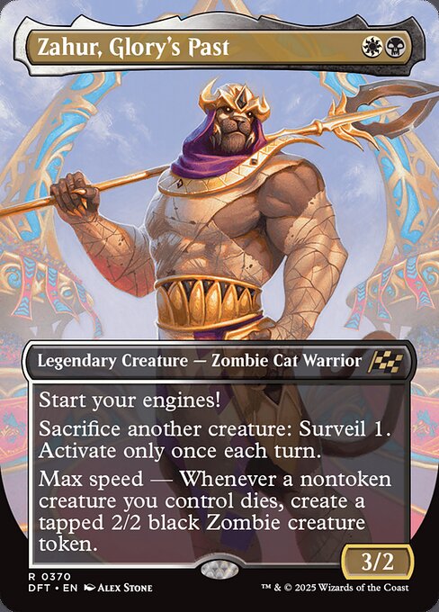 MTG Zahur, Glory's Past DFT 370 Borderless Legendary Foil
