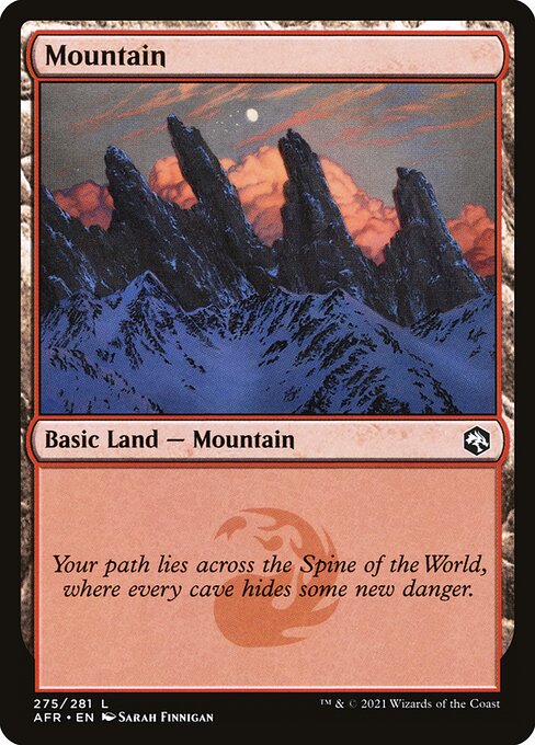 MTG Mountain AFR 275 Regular Foil