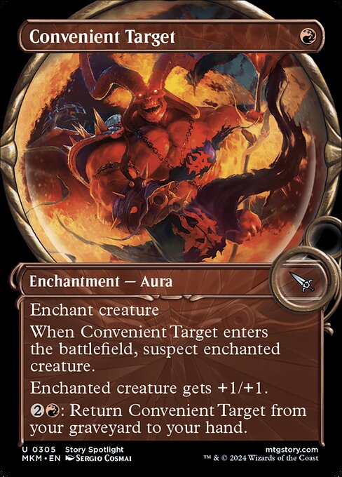 MTG Convenient Target MKM 305 Showcase Magnified Foil