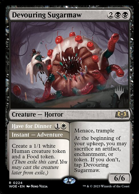 MTG Devouring Sugarmaw // Have for Dinner PWOE 224p Promo Pack Nonfoil